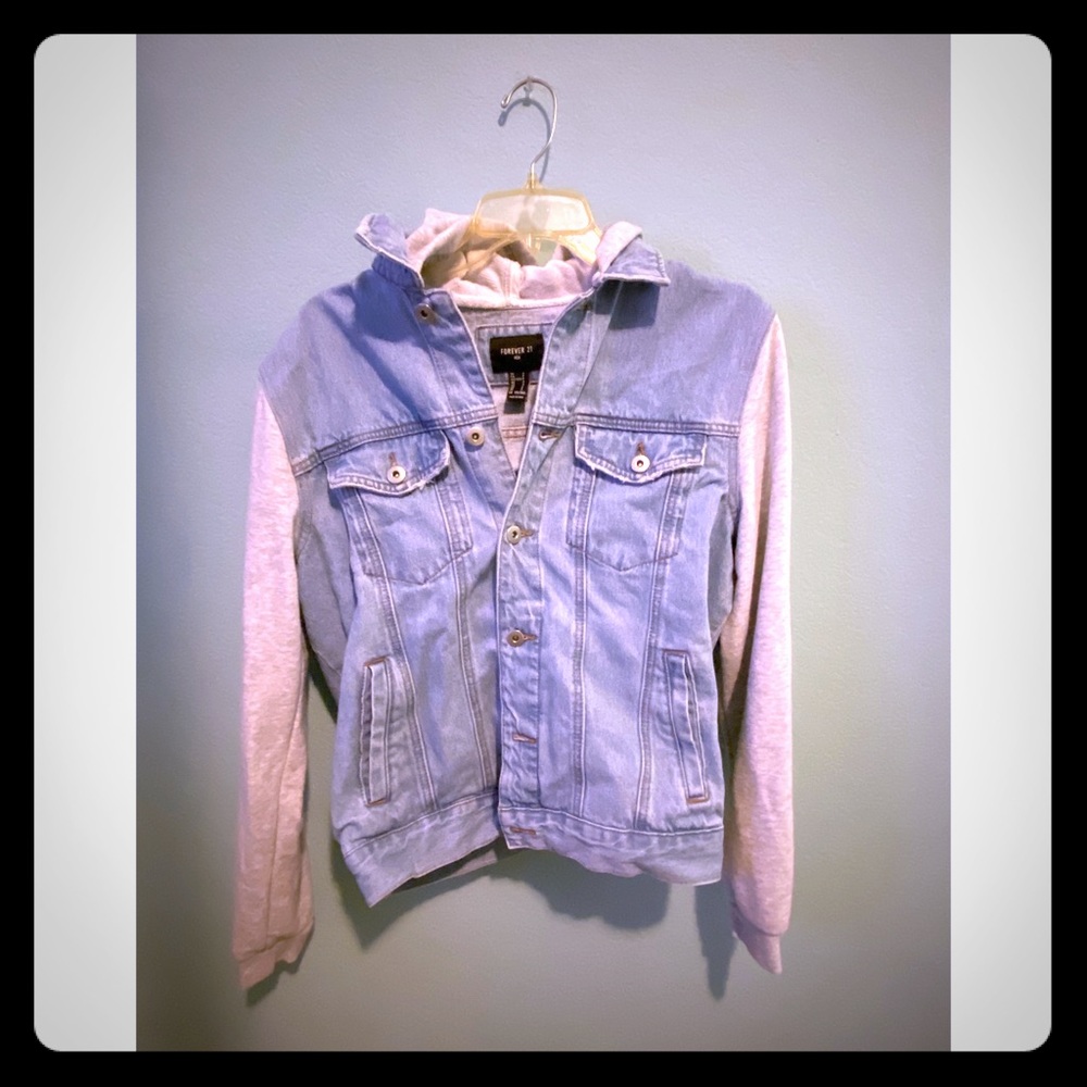 Forever 21 men’s denim hoodie